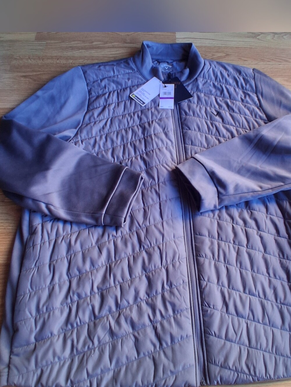 NWT Mens BIG & Tall Jacket, Callaway, coat GRAY QUILTED, SZ XXL, MSRP $95